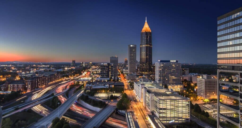 Atlanta at night