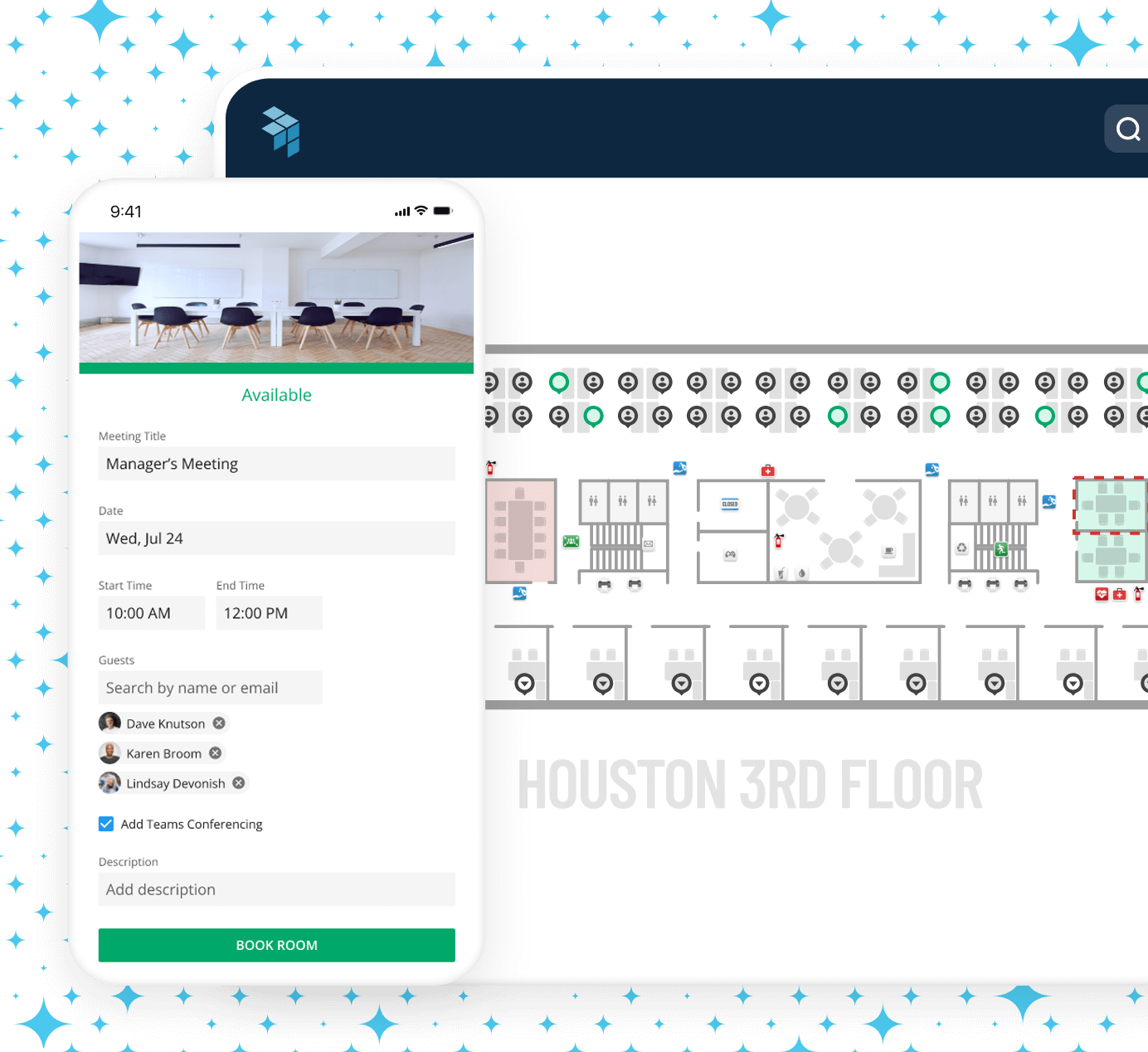 Hero image room booking